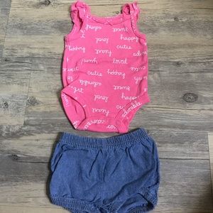 Babygirl hot pink set from Carters Newborn